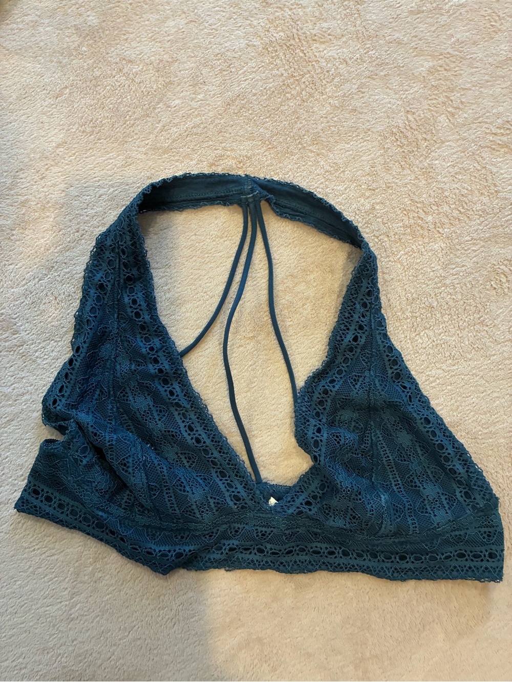 Deep Teal Lace Bralette